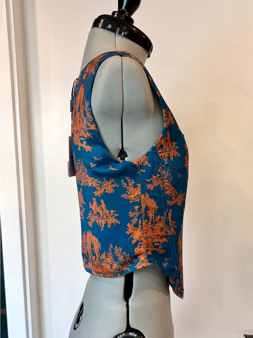 Miaou NWT Satin Campbell Corset, Marmalade Toile, XS - Picture 5 of 13
